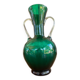 Glass amphora vase