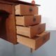Vintage Danish Curved Teak Desk, 1960s