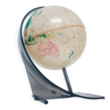 Illuminated terrestrial globe in plexiglass by Nova Rico Florence 1969