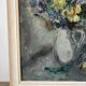 Autumn bouquet, oil on panel signed