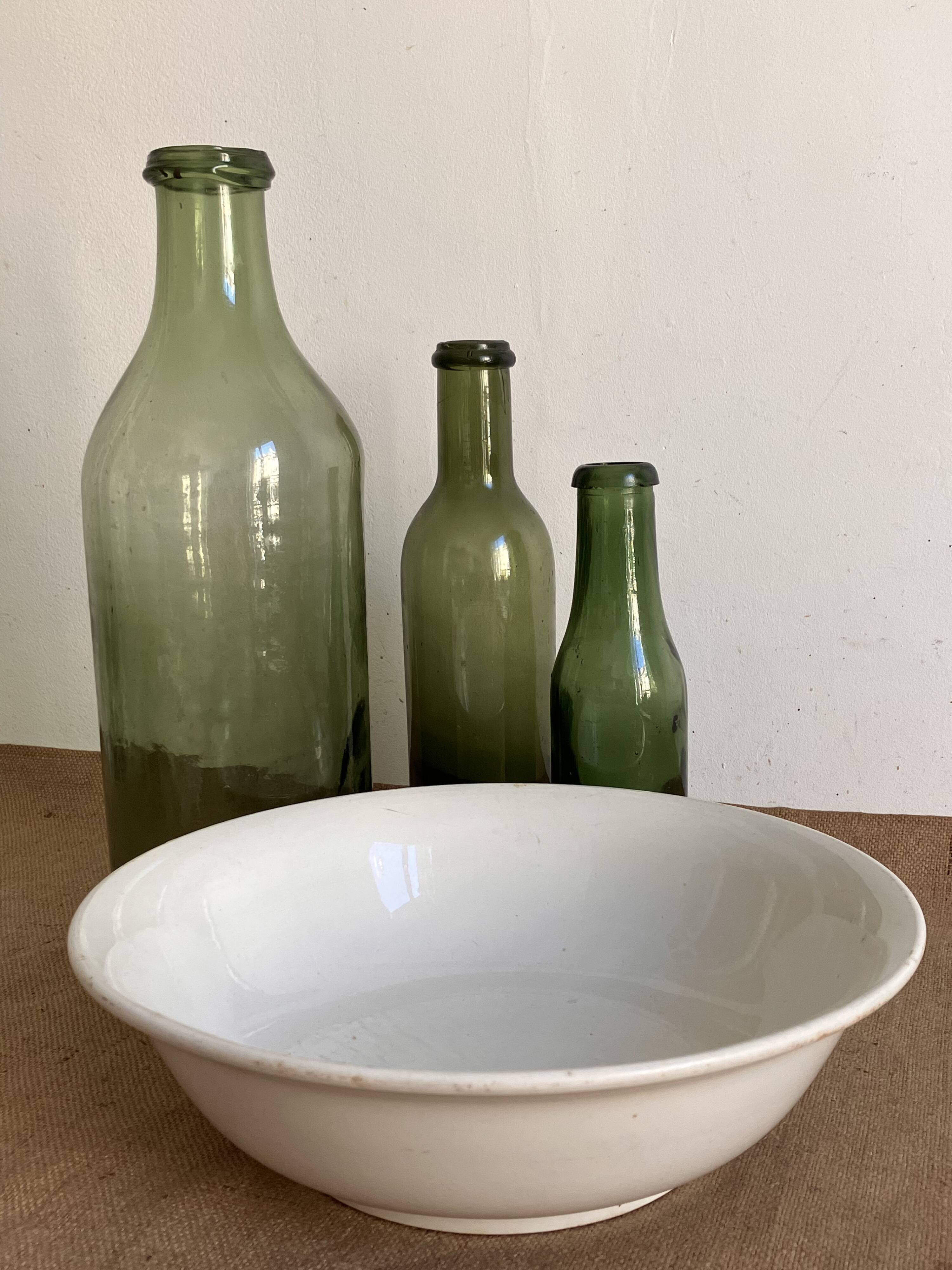 Ancien saladier faïence blanche - Digoin