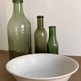 Old white earthenware salad bowl - Digoin