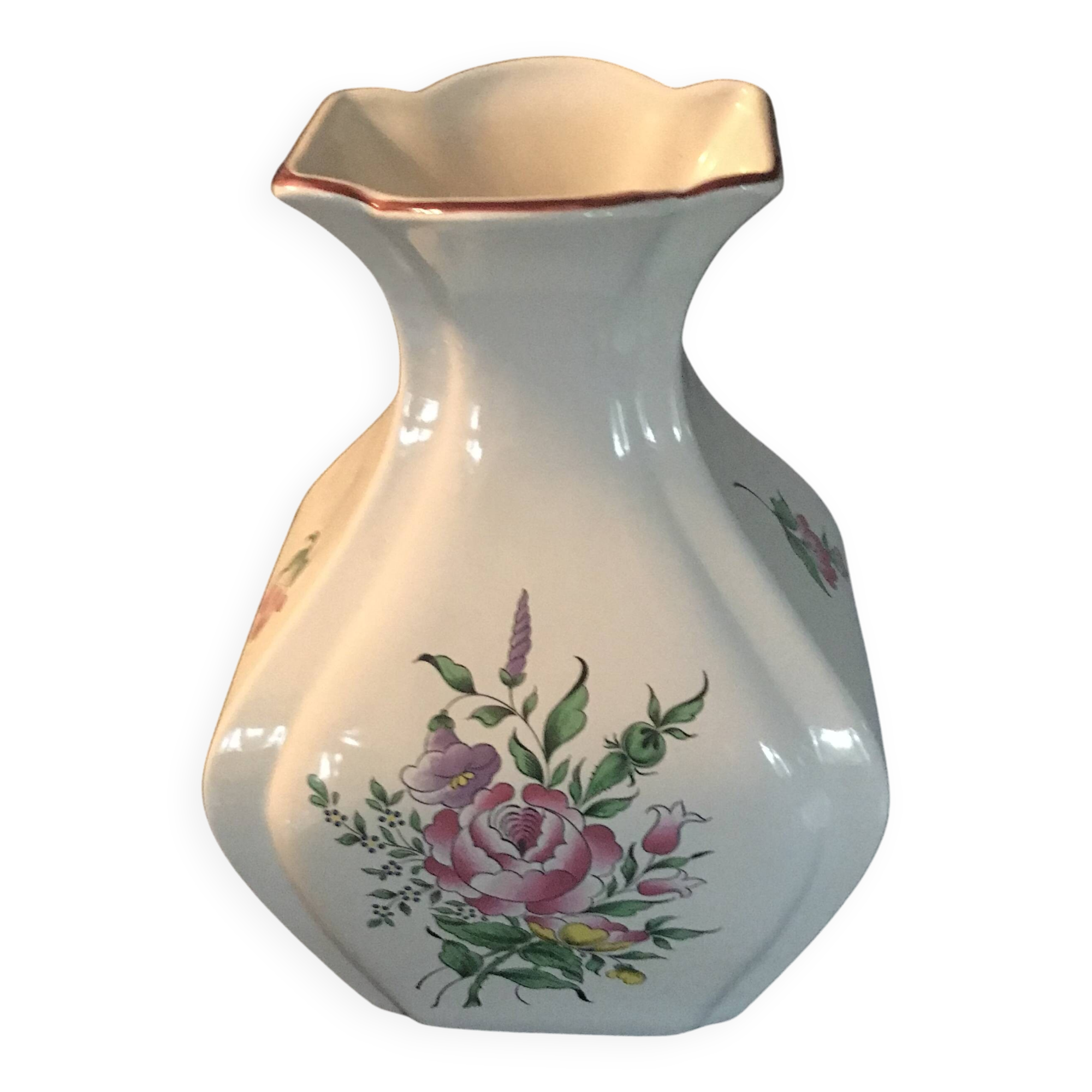 Vase faïence de lunéville