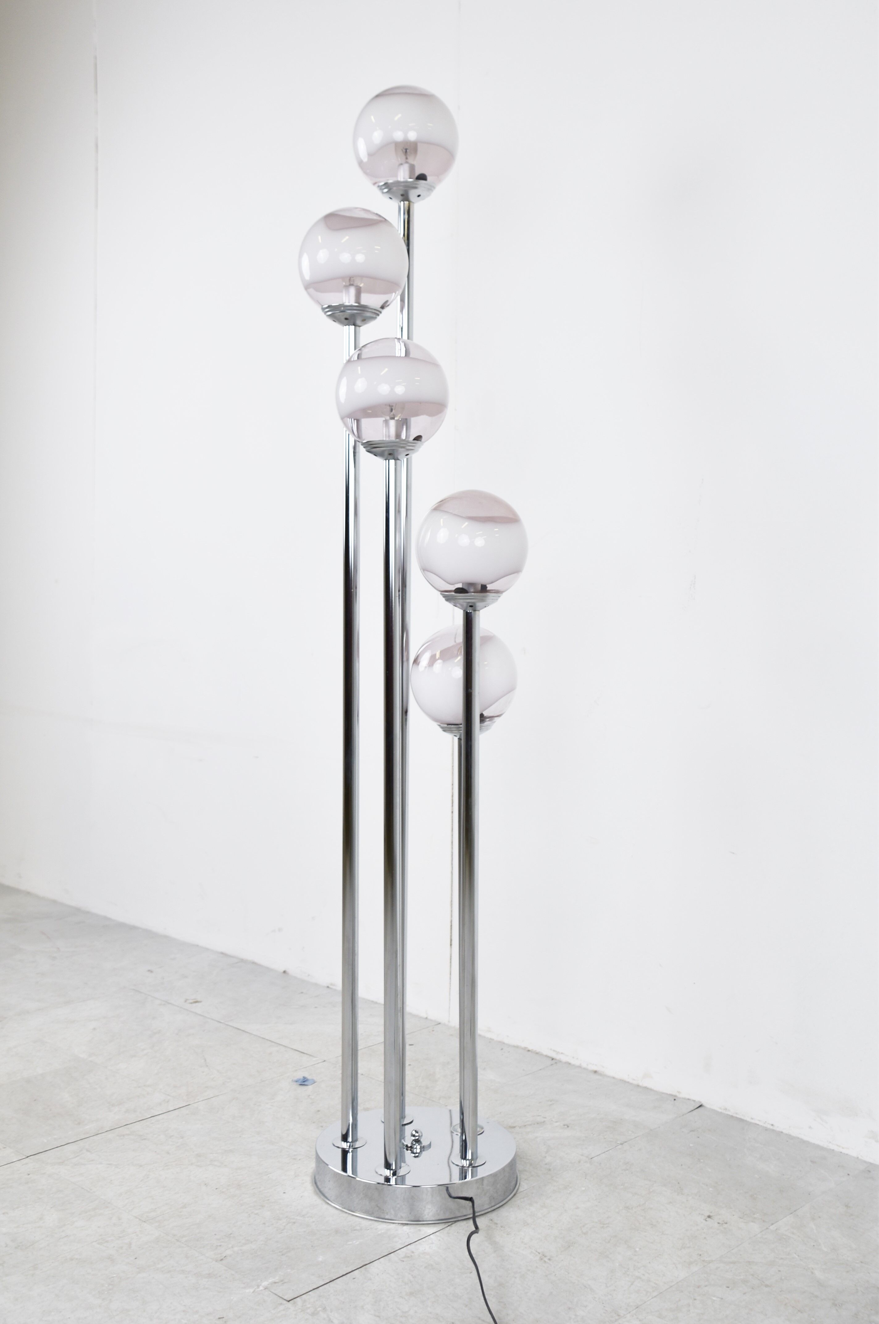 Vintage murano glass floor lamp, 1970s