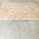 Table basse vintage en pierre fossile, 1970