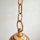 Grande suspension Holophane en verre prismatique, années 1920-30