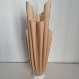 Vintage 1970 Athéna lamp by Georgia Jacob, draped in salmon - 50 cm