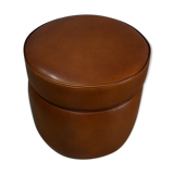 Sheep leather pouf