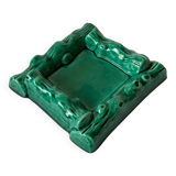 Green ceramic ashtray