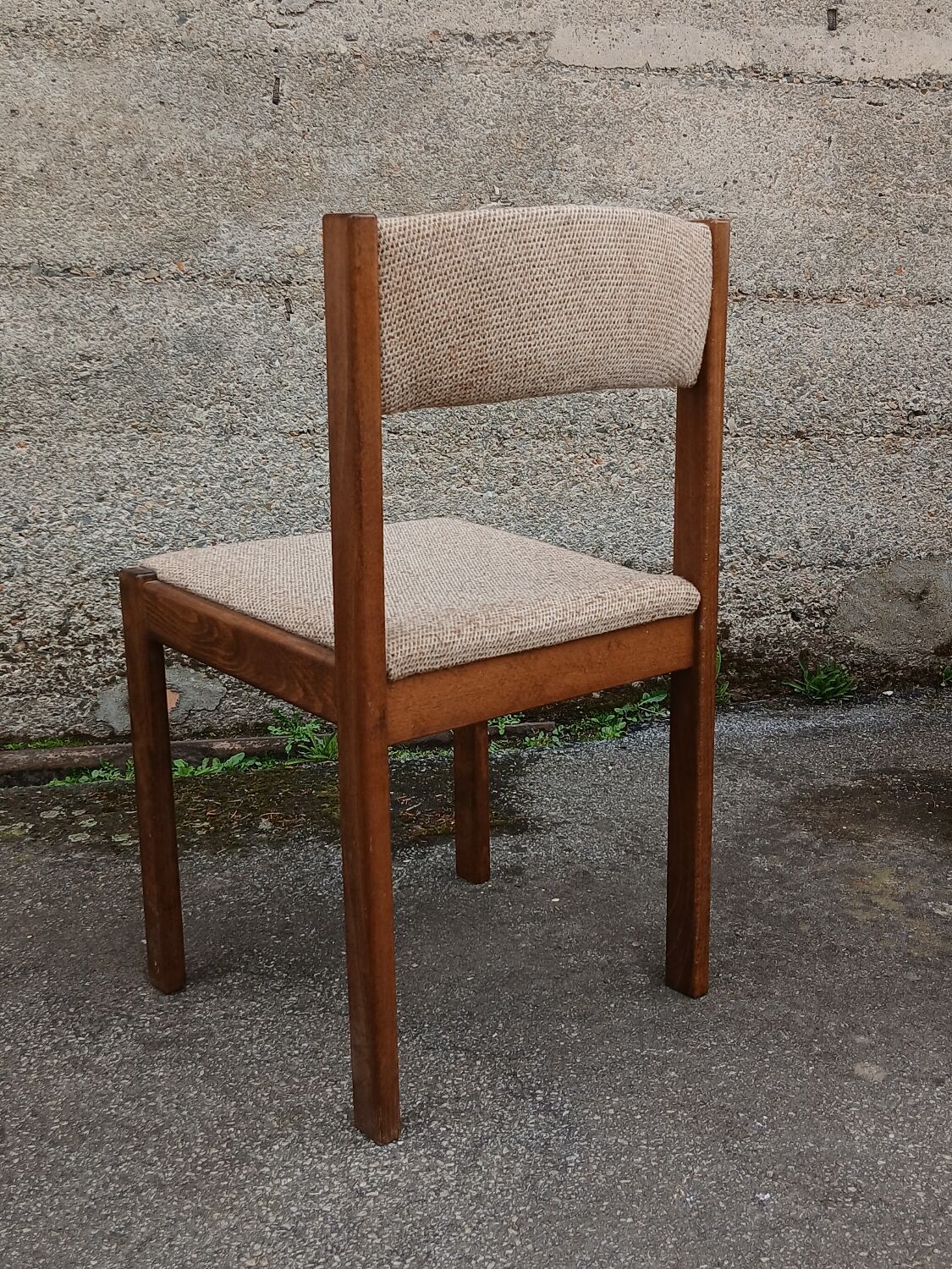 Six Scandinavian beech chairs, 1970s.