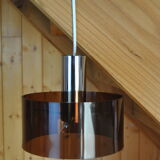 Smoked plexiglass chandelier 1970s