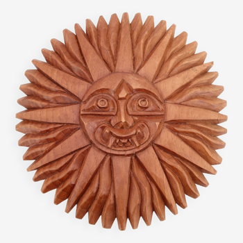 Wooden wall sun, South America, 70s