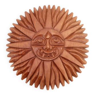 Wooden wall sun, South America, 70s