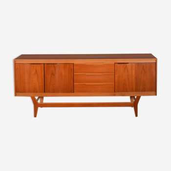 Restored teak retro 1960s beautility long sideboard