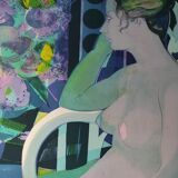 Original lithograph signed Camille Hilaire