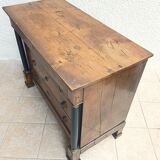 Empire period walnut commode