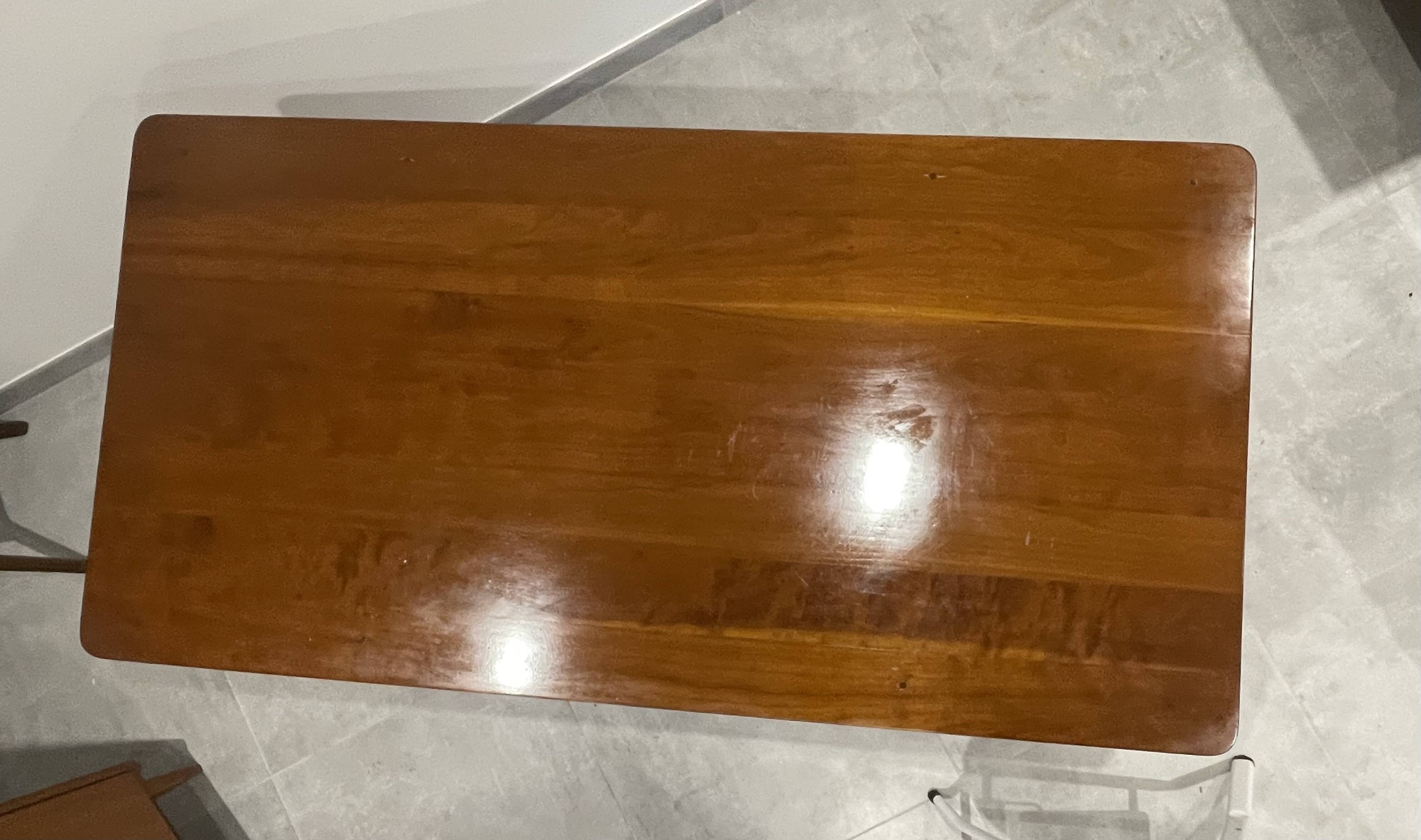 Beautiful natural wood desk from Chez Grange