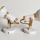Space Age wall lights pair from the 1970s.