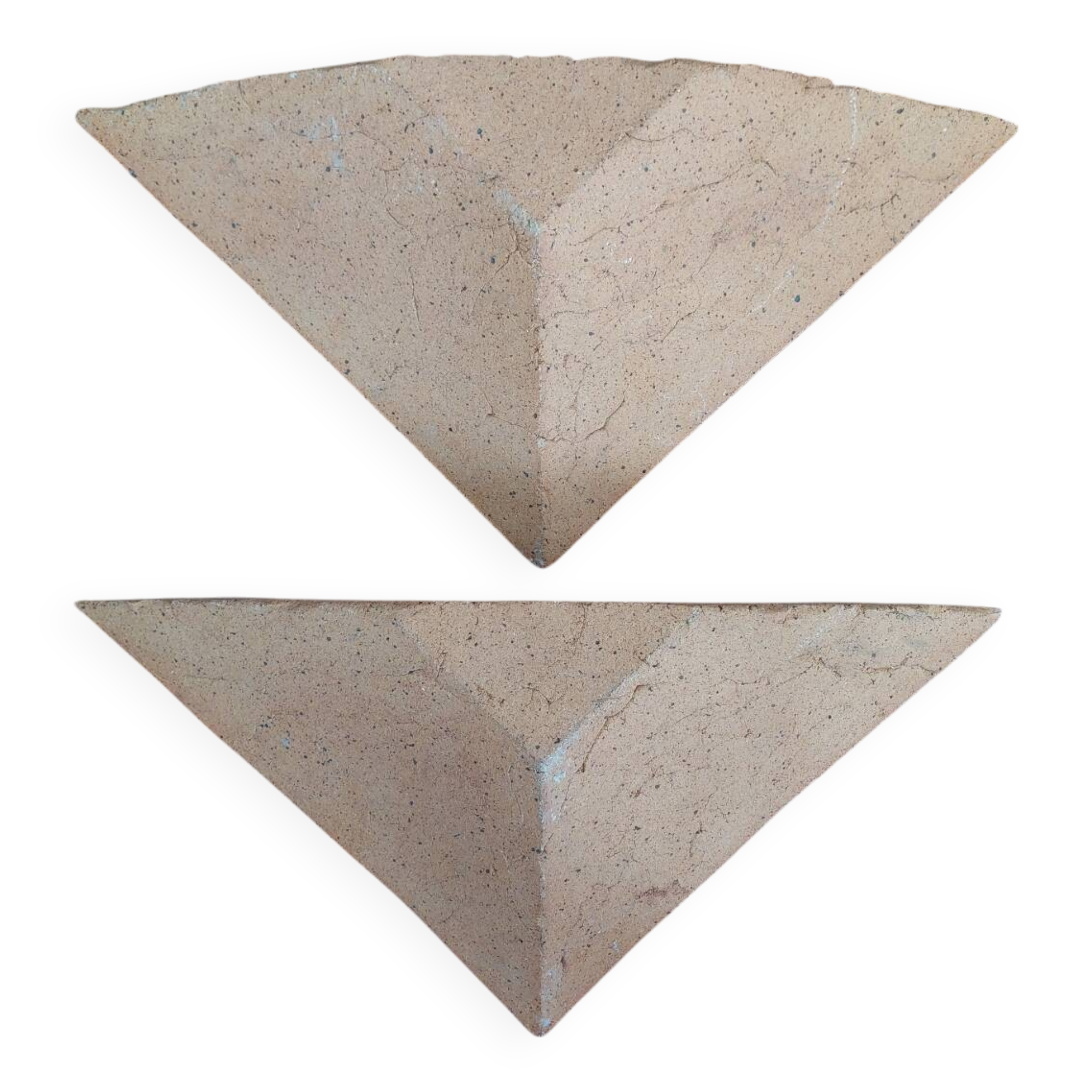 Designer earthenware wall lights