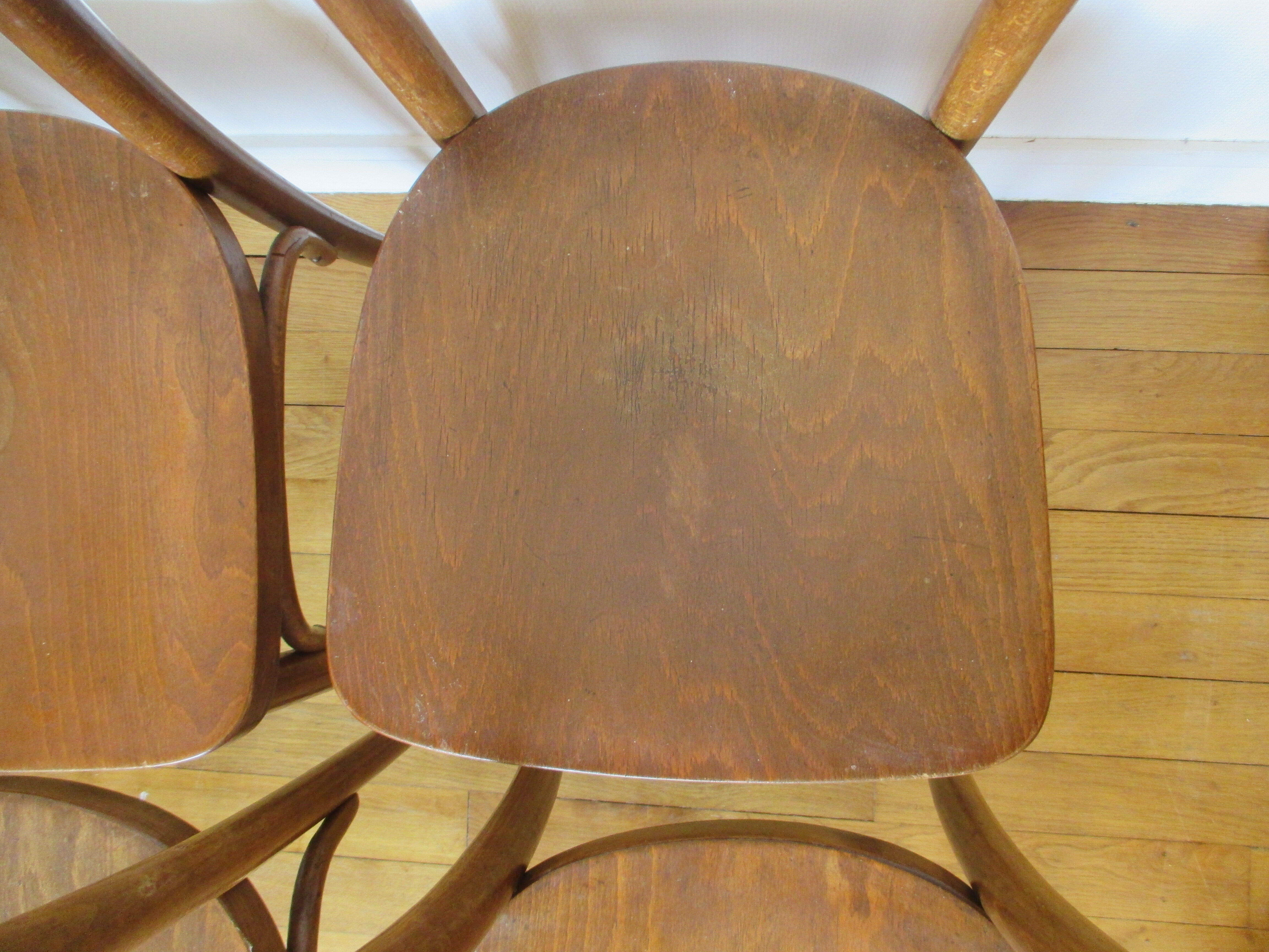 6 chaises bistrot Thonet bois courbé