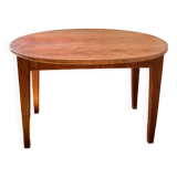 Table à manger ronde pliante en bois massif