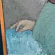 Original Swedish oil on canvas – "Lady" by Helge Holmlund – Signed – vintage and framed – 65 × 36.5 cm (25.6" × 14.4")