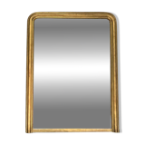Antique mirror 150/116.5cm Louis-Philippe with pearl gold leaf.