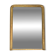 Antique mirror 150/116.5cm Louis-Philippe with pearl gold leaf.