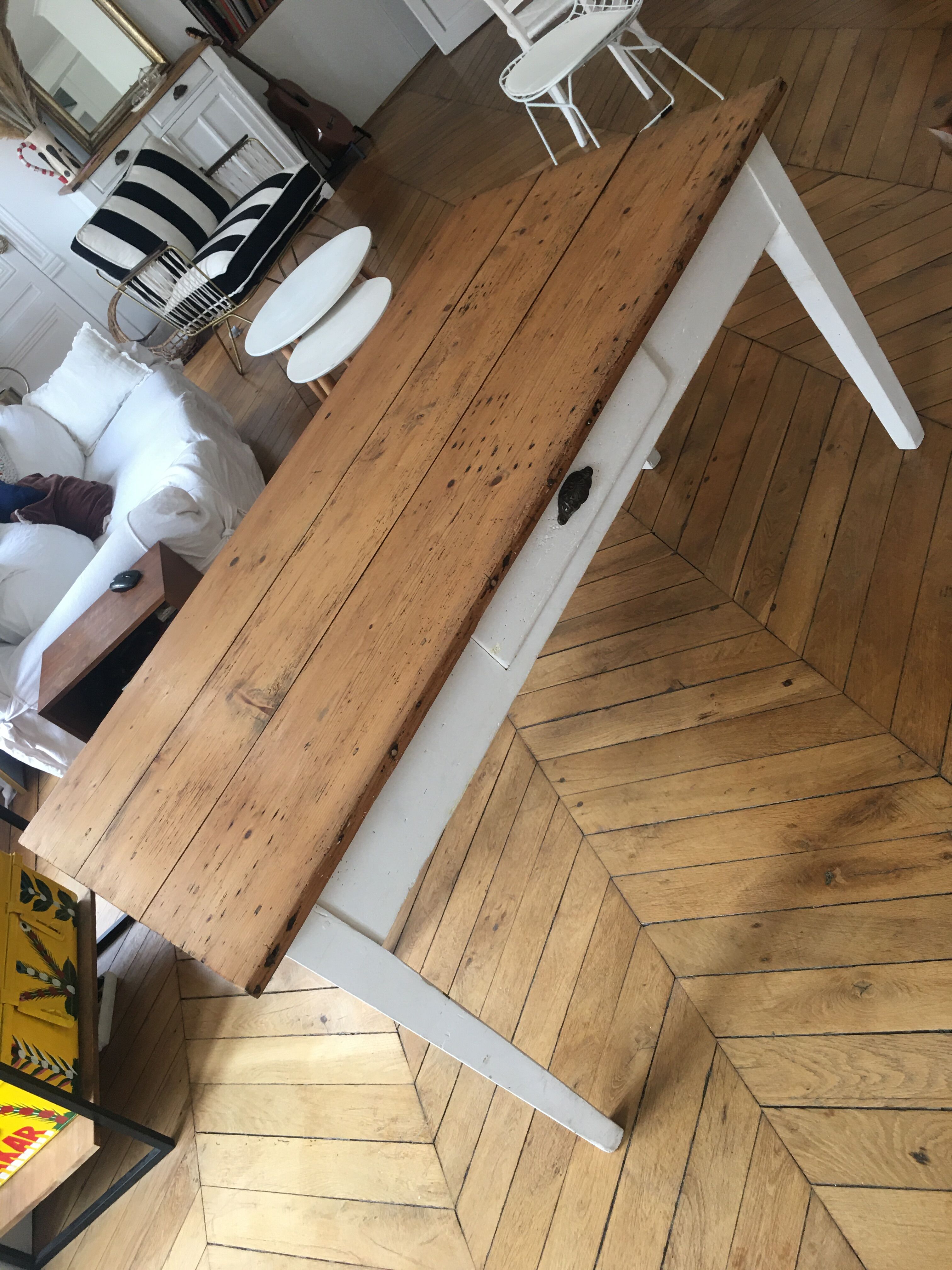 Light wooden kitchen table