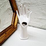 White soliflore hand