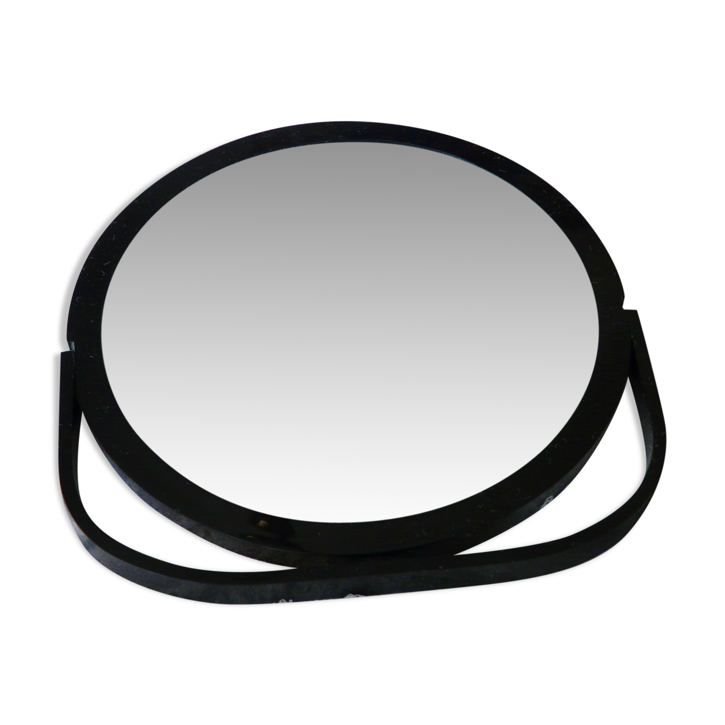 Barbershop pedestal mirror double face rocker swivel vintage 60 18cm