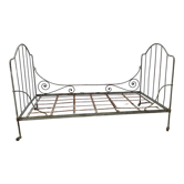 Wrought iron folding bed