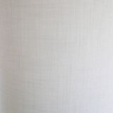 Vintage table lamp, blue ceramic striped base and plain lampshade
