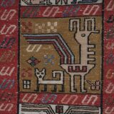 Vintage Turkish rug from Oushak, hand-woven 120x185 cm