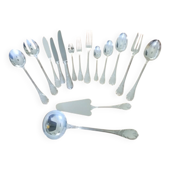 Ménagère Christofle 129 pièces service Marly en métal argenté