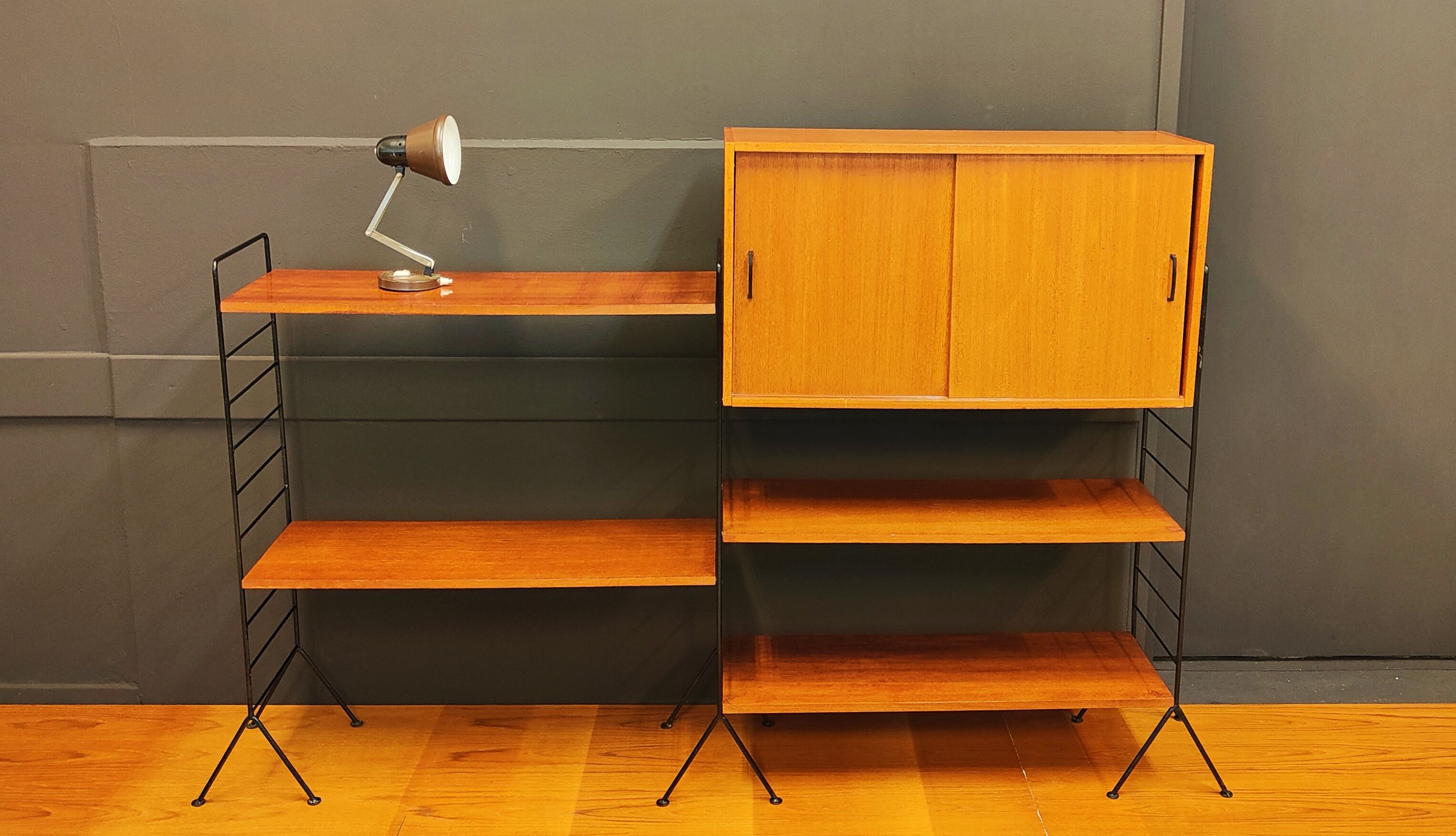 Mid Century wandsyteem | Vintage - boekenkast