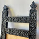 Antique Wooden Picture Frame with flower carvings 42 cm x 19 cm