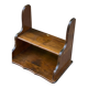 1960s solid wood wall shelf