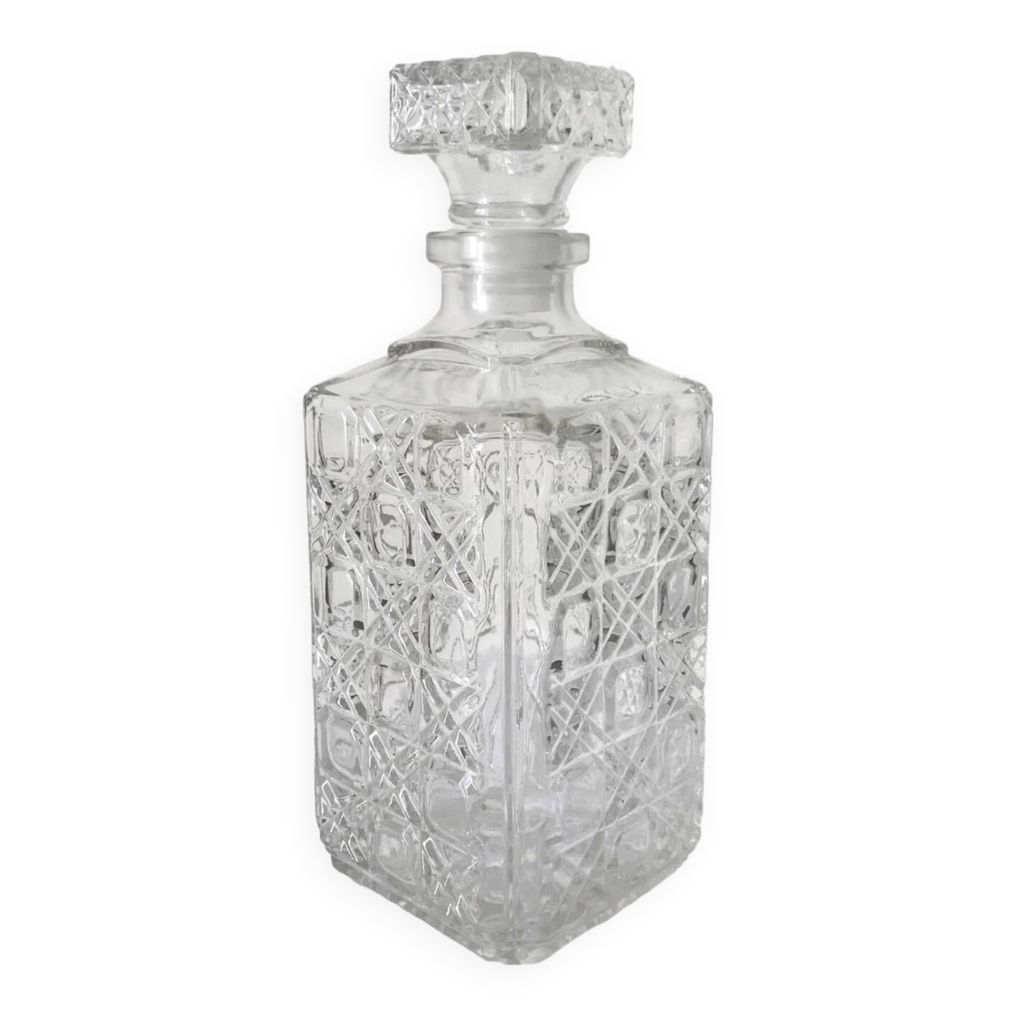 Glass whiskey decanter