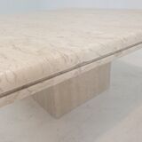 Italian Travertine Coffee Table, 1980's