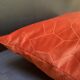 Duo of rust velvet cushions 50x50/40x58 cm