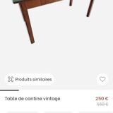 Table de réfectoire