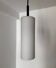 Staff Leuchten cylindrical opaline pendant light from the 60s
