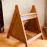 Closed staircase from the mid-20th century, mortise joints