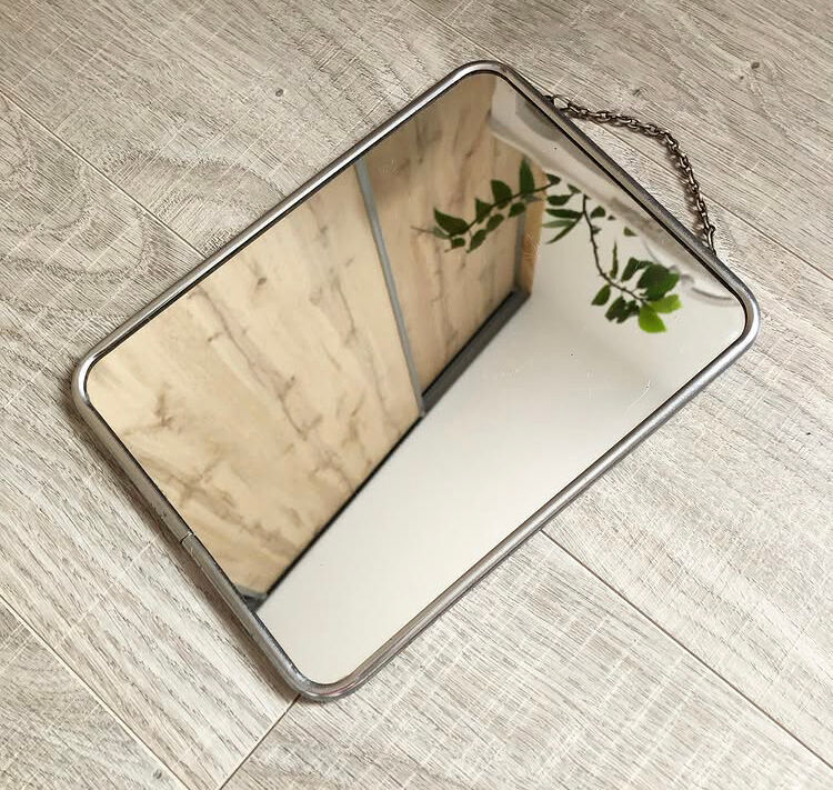 Vintage barber mirror