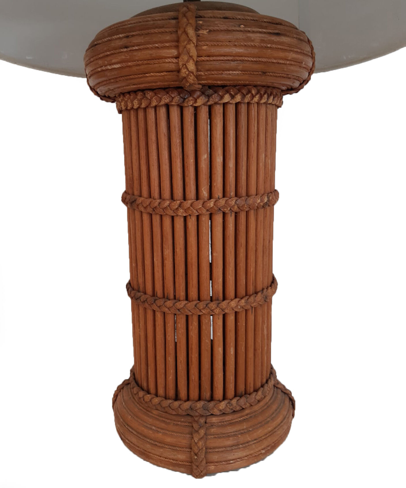 50's lamp rattan