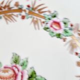 Porcelain plate from Limoges hand-decorated by A. Lanternier, from