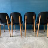 Series of 4 pegasus Baumann chairs