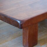 Brutalist coffee table in solid oak