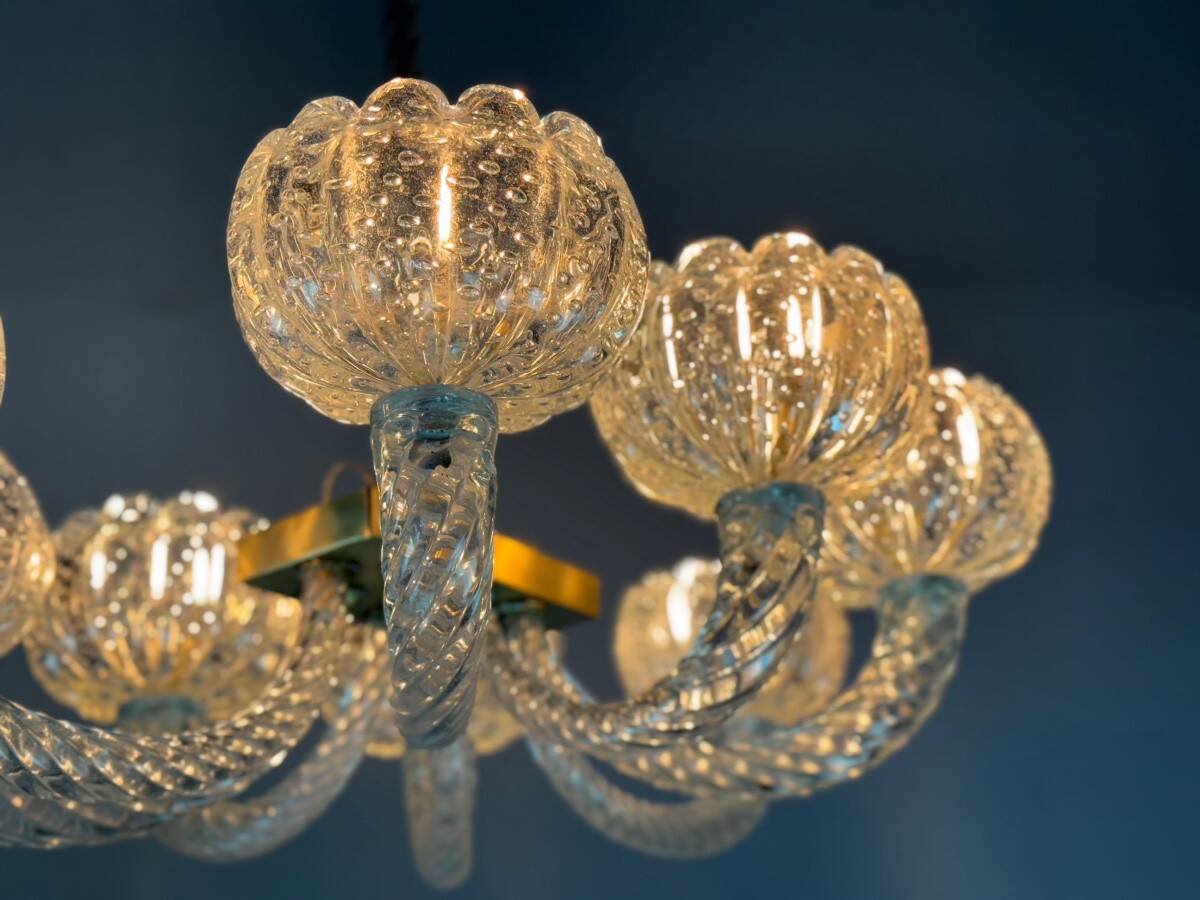 Venetian Murano glass chandelier by Barovier, circa 1950